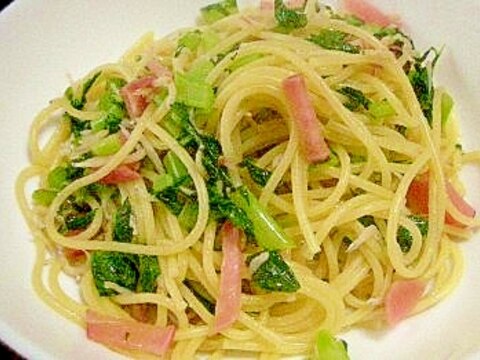 赤大根漬物のパスタ